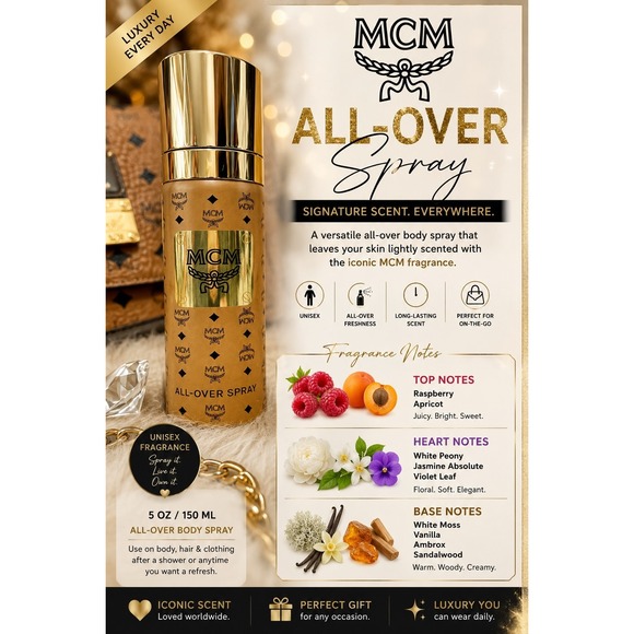 MCM Other - MCM All-Over Spray Body Spray Unisex Fragrance 5 oz / 150ml New